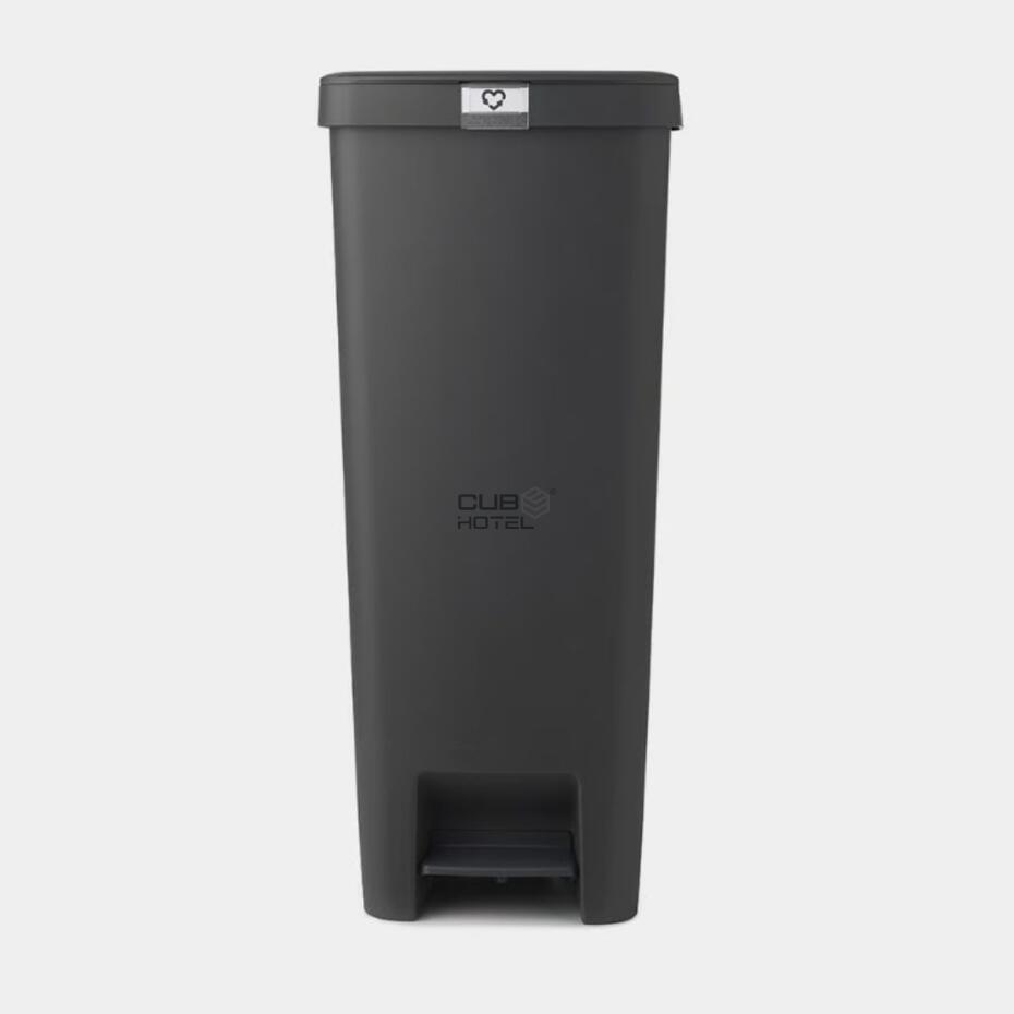 Papelera STEPUP con Pedal 40L Gris